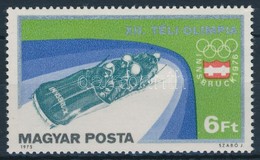 ** 1975 Téli Olimpia 6Ft, Balra Felfelé Tolódott Piros Színnyomat - Sonstige & Ohne Zuordnung