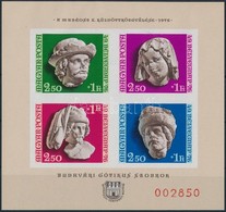 ** 1976 Bélyegnap (49.) Ajándék Vágott Blokk Piros Sorszámmal (17.000) / Mi Block 118 Imperforate, Present Of The Post - Autres & Non Classés