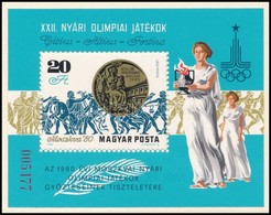 ** 1980 Olimpiai érmesek Blokk, 'A Magyar Posta Ajándéka' - Otros & Sin Clasificación
