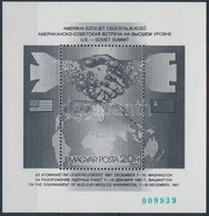 ** 1987 Csúcstalálkozó Blokk Zöld Sorszámmal - Altri & Non Classificati