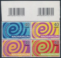 ** 2004 E-Európa Vonalkódos Négyestömb - Other & Unclassified