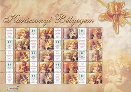 ** 2004 Karácsonyi Bélyegem (I.) - Angyalkák Promóciós Teljes ív Sorszám Nélkül (11.000) - Altri & Non Classificati