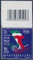 ** 2006 Téli Olimpia (XIII.) - Torino ívszéli Vonalkódos Bélyeg - Other & Unclassified