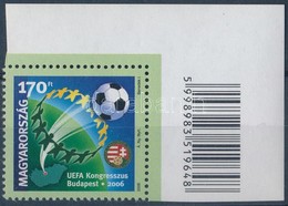 ** 2006 UEFA Kongresszus Budapest ívsarki Vonalkódos Bélyeg - Other & Unclassified