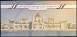 ** 2016 Ötéves Magyarország Alaptörvénye Blokk Kristályos Változat Limitált Példányszám, Díszcsomagolásban / Mi Block 34 - Autres & Non Classés