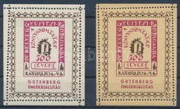 ** 1940/ 8aa+8ba   IV. Bélyeggyűjtési Propaganda - Gutenberg Emlékblokk (20.000) - Other & Unclassified