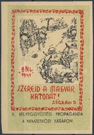 ** 1941/ 9 Magyar Honvéd Emlékív  (az ívszélek Körben Levágva) (8.000) - Autres & Non Classés