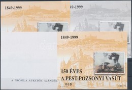 ** 1999/ 44, K44, F44, A44   Pest - Pozsony Emlékív-garnitúra Azonos Sorszámmal (20.000) - Autres & Non Classés