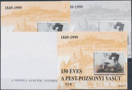 ** 1999/ 44, K44, F44, A44   Pest - Pozsony Emlékív-garnitúra Azonos Sorszámmal (20.000) - Other & Unclassified