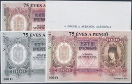 ** 2001/ 6, K6, F6, A6  75 éves A Pengő Emlékív-garnitúra Azonos Sorszámmal (20.000) - Autres & Non Classés