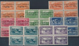 ** 1925 Mi 104-110 Négyes Tömbökben / Blocks Of 4 - Sonstige & Ohne Zuordnung