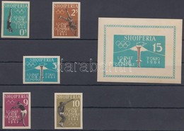 ** 1962 Tokiói Olimpia Vágott Sor Mi 657 B-661 B + Blokk Mi 8 B - Otros & Sin Clasificación