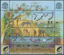 ** 2002 250 éves A Schönbrunn-i állatkert Blokk Mi 16 - Otros & Sin Clasificación