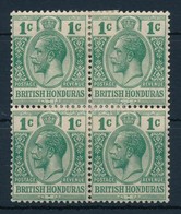 * Brit Honduras 1921 Forgalmi Négyestömb Mi 86 - Autres & Non Classés