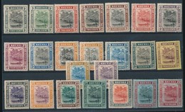 * 1907/1920 Forgalmi Sor / Definitive Set Mi 13-22, 24-37 - Altri & Non Classificati