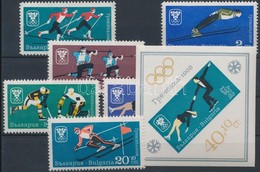 ** 1967 Téli Olimpia Sor Mi 1744-1749 + Blokk Mi 20 - Autres & Non Classés