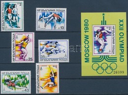 ** 1979 Olimpia Sor Mi 2800-2805 + Blokk Mi 93 - Sonstige & Ohne Zuordnung