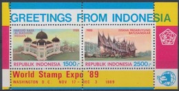 ** 1989 WORLD STAMP EXPO Nemzetközi Bélyegkiállítás Blokk Mi 70 - Autres & Non Classés