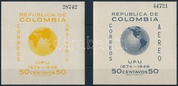 ** 1950 75 éves Az UPU Blokk Sor Mi 597 - 598 - Other & Unclassified