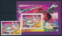 ** 1990 Concorde, Vasút Mi 1445 + U. A. A Blokk - Sonstige & Ohne Zuordnung