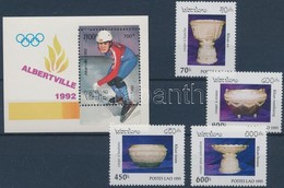 ** 1992 Olimpia Mi Blokk 141 + 1995 Ezüstedények Mi 1461-1464 - Other & Unclassified