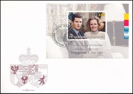 1993 Alois Herceg és Sophie Hercegnő Esküvője Blokk Mi 15 FDC-n - Otros & Sin Clasificación