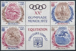 ** 1972 Nyári Olimpia Hatostömb Mi 1045-1048 - Autres & Non Classés