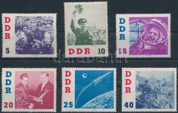 ** 1961 German Titow, Szovjet űrhajós Sor Mi 863-868 - Autres & Non Classés