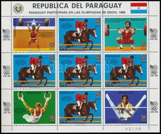 ** 1986 Nyári Olimpia Sor Mi 4047-4052 + Kisív 4053 - Altri & Non Classificati