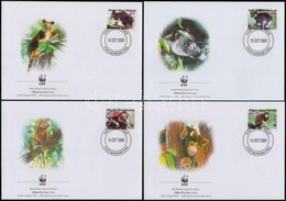 2003 WWF: állatok Sor 4 FDC Mi 1017-1020 - Otros & Sin Clasificación