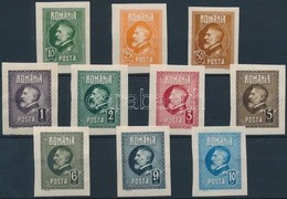 ** * 1926 I. Ferdinánd Vágott Sor Mi 293-302 U (Mi 295U Falcos, 269U Vízjellel) - Altri & Non Classificati