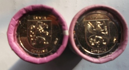 @Y@  Latvia   Letland  2017  Unc.  2  Coins   2 Euro Com.  Kurzewe  + Ladgale - Latvia