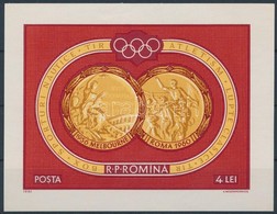 ** 1961 Nyári Olimpia: Melbourne  Vágott Blokk Mi 50 - Altri & Non Classificati