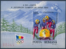 ** 1992 Téli Olimpia Vágott Blokk Mi 270 - Altri & Non Classificati