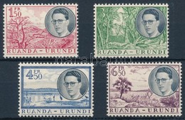 ** 1955 I. Baldwin Király Látogatása Sor Mi 426-428 - Autres & Non Classés