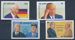 ** 1992 Konrad Adenauer Halálának 25. évfordulója Sor  Mi 2293-2296 - Otros & Sin Clasificación