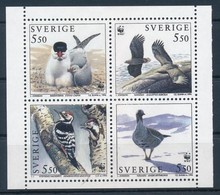 ** 1994 WWF: Madarak Bélyegfüzetlap H-Bl. 224 + Sor 4 Db FDC-n Mi 1847-1850 - Other & Unclassified