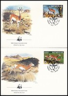 1986 WWF: Gazella Sor Mi 875-878 4 Db FDC-n - Altri & Non Classificati