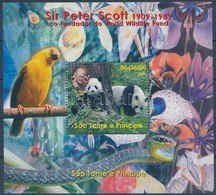 ** Sao Tomé és Principé 2004 Sir Peter Scott, Pandák Blokk - Autres & Non Classés