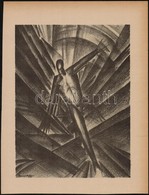 Ruzicskay György (1896-1993): Illusztráció A Szerelemkeresőből. Algrafia, Papír, Jelzett Az Algrafián, 25×19 Cm - Other & Unclassified