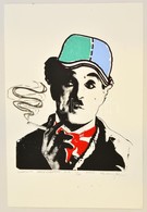Olvashatatlan Jelzéssel: Chaplin, Szerigráfia, Papír, 34,5×23,5 Cm - Sonstige & Ohne Zuordnung