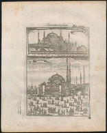 Cca 1690 Konstantinápolyt ábrázoló Rézmetszetek 3db. Megjelent: Alain Manesson Maller: Description De L'Univers.. Paris, - Estampas & Grabados