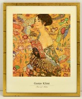 Modern Fa Képkeret Gustav Klimt Nyomattal,  Apró Hibákkal, Belső Méret:  50×40 Cm, Külső Méret: 53×43 Cm - Sonstige & Ohne Zuordnung