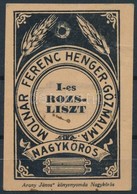 Nagykőrös Molnár Ferenc Hengergőzmalma - Non Classificati