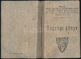 1949 Magyar Házfelügyelők és Segédházfelügyelők Országos Szabad Szakszervezete Tagsági Könyv Tagsági Bélyegekkel - Zonder Classificatie