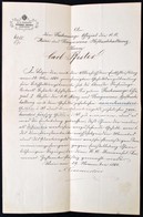1864 A Budai Német Karl David Pfister (1822-?), A Cs. Kir. Pénzverési- és Bányászati Udvari Könyvelés Számvevőtisztje Ré - Non Classificati