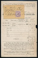 1896-1897 4 Db Brit Számla, Közte Díszes Fejlécesek, Okmánybélyegekkel - Unclassified