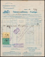 1903 DDSG Fuvarlevél  2 Db Pancsova Város Be- és Kiviteli Bélyeggel / Pancova DDSG Bill Of Freight With Import And Expor - Non Classificati