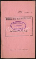 1911 'Czibakházai Motor-Malom Részvénytársaság Könyvecskéje' Részvényjegyek 20K-ról, Kitöltött, Sorszámozott - Sin Clasificación