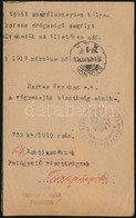 1919 Márc. 31. Szolnok Drágasági Segély Kiutalásáról Szóló Határozat - Unclassified